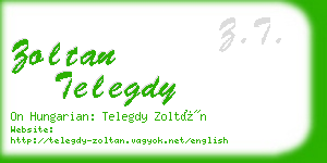 zoltan telegdy business card